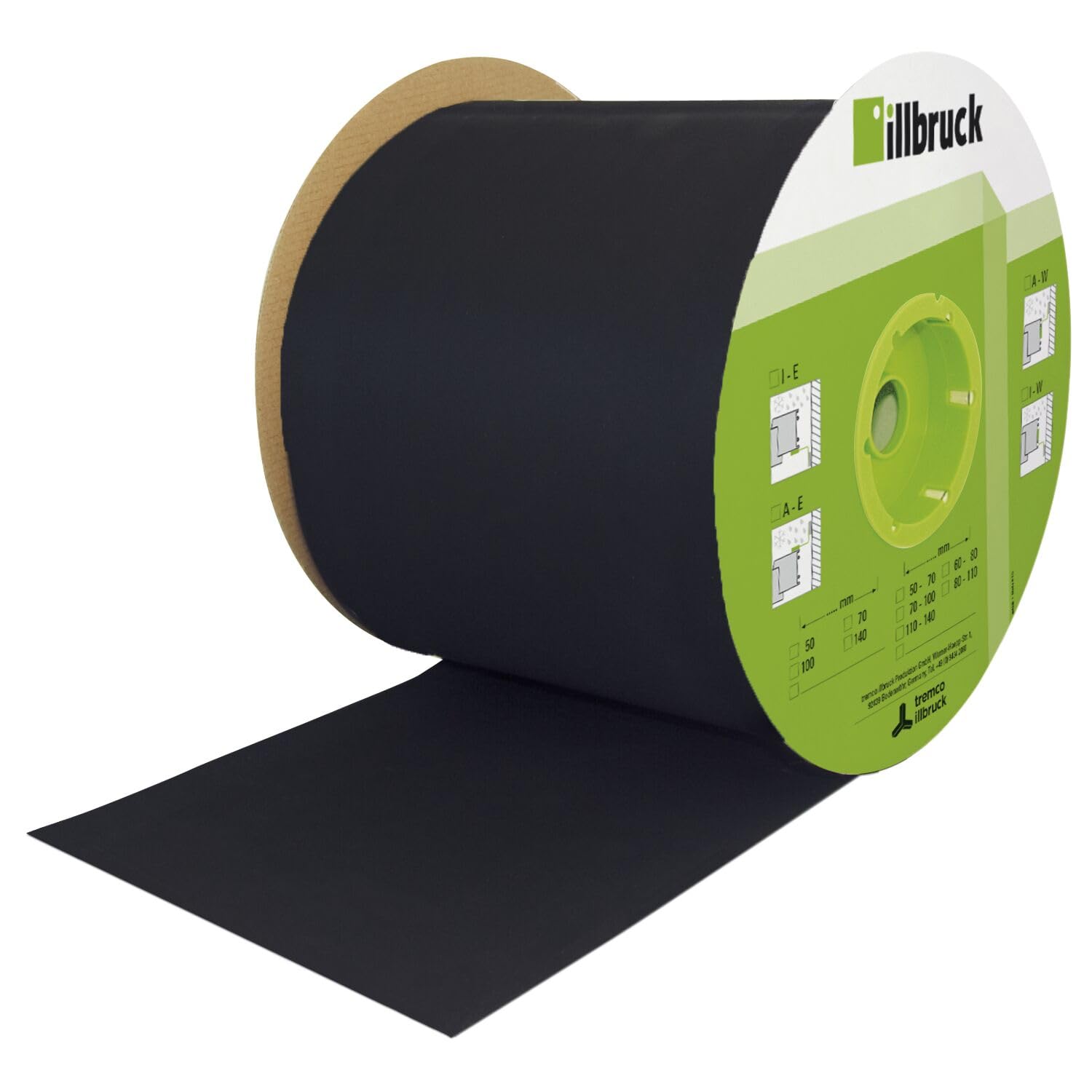 illbruck EPDM Film extérieur en EPDM 220 250 mm x 0,75 mm x 25 m