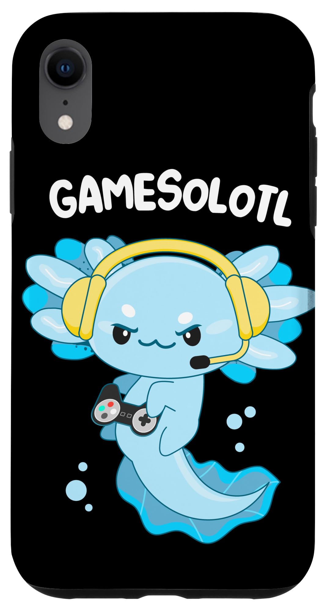 Gamesolotl Gamer Axolotl Playing Video Games Gaming Axolotl Case for iPhone XR
