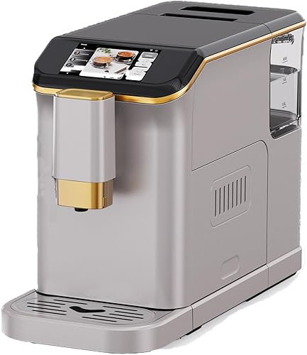 GarveeLife Máquina de café expreso totalmente automática con espumador de leche integrado y molinillo de café, 15 ajustes de molienda, 20 barras de