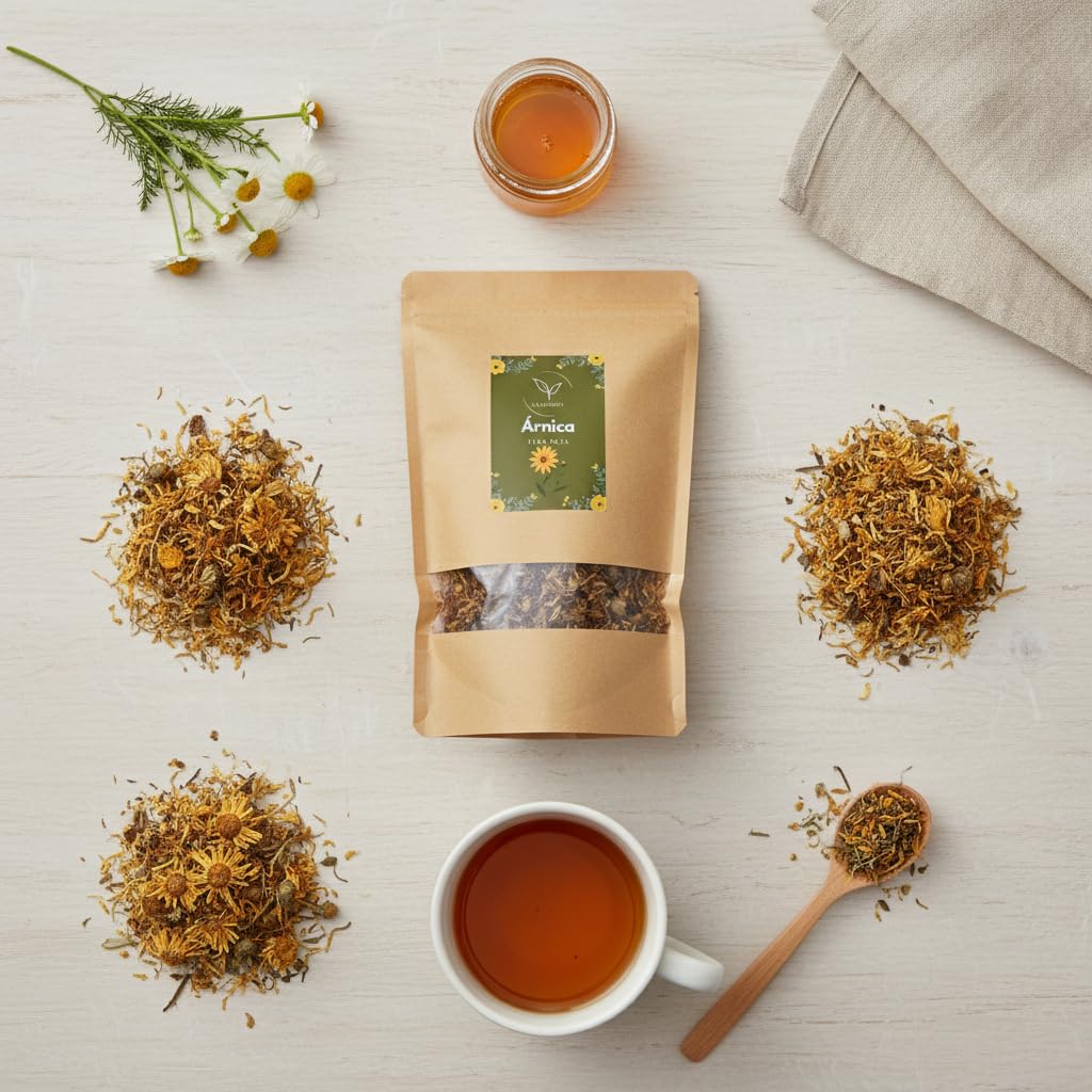 Árnica (Arnica montana) getrocknet lose 1 kg – für Kräutertees, 100% natürlich, ohne Zusätze – La Herbera