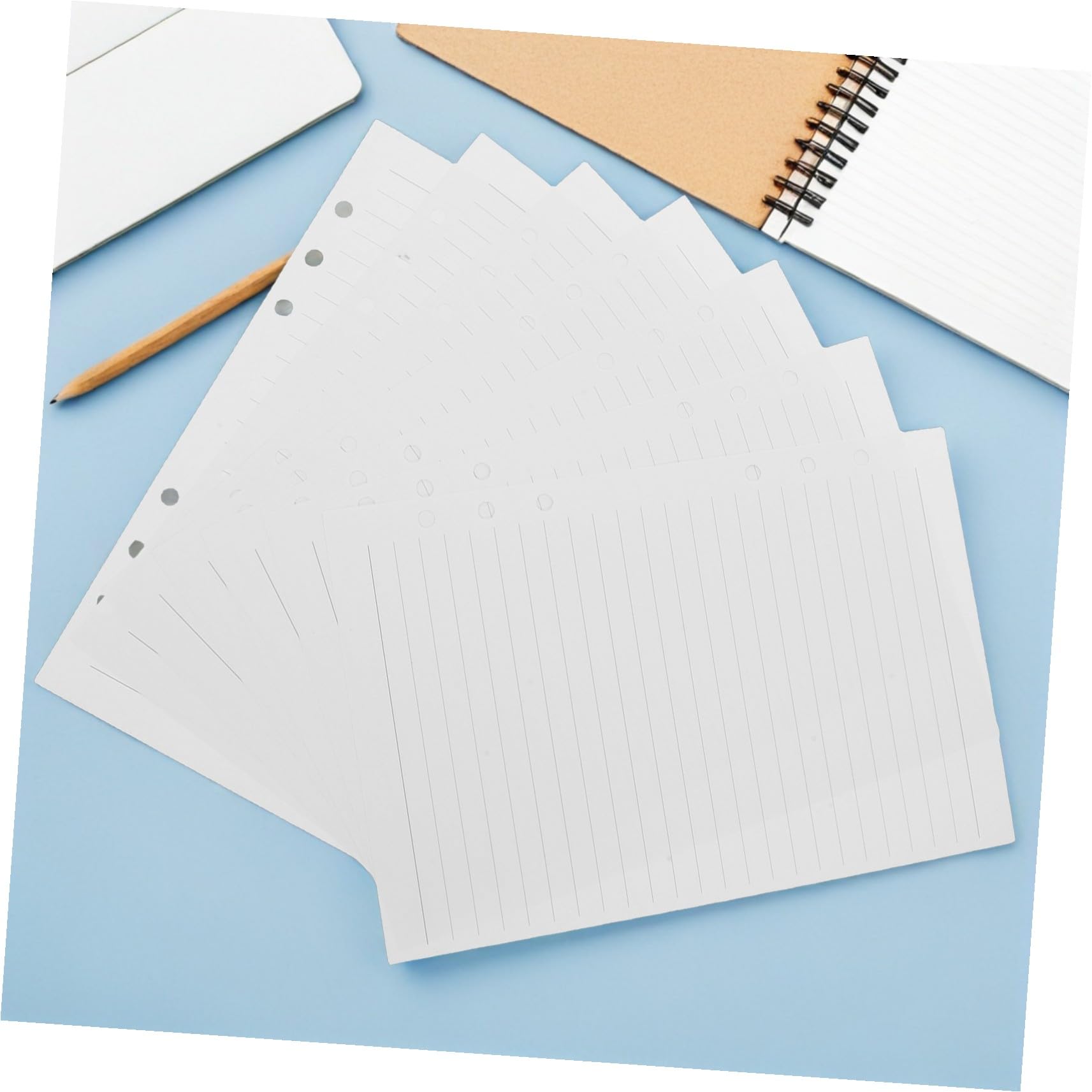 Uonlytech 225blätter Liniertes Einlegepapier Nachfüllpapier Lose für Planer Notizbücher und Tagebücher
