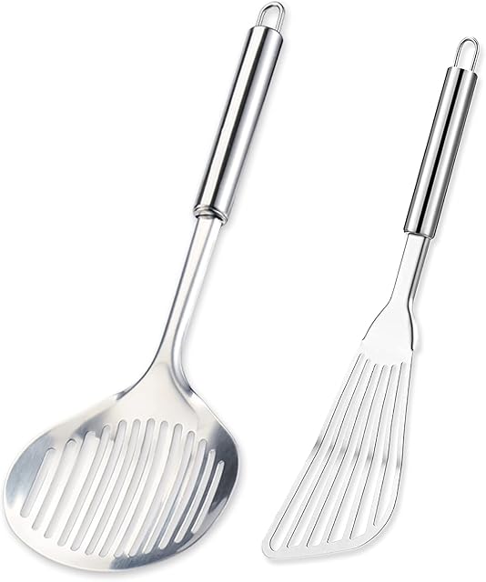TENTA KITCHEN Flexible Fish Turner Spatula, for Fish/egg/meat/dumpling Frying (Fish Turner Set)