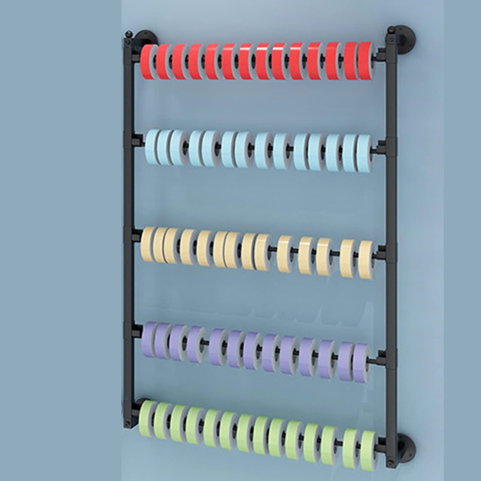 LRZPTDYU Metal WallMounted Ribbon Holder – SpaceSaving Sto Rack for Ribbons Scarves and Ties – Perfect for Flts and Retail Displays –for Fabric Ribbons
