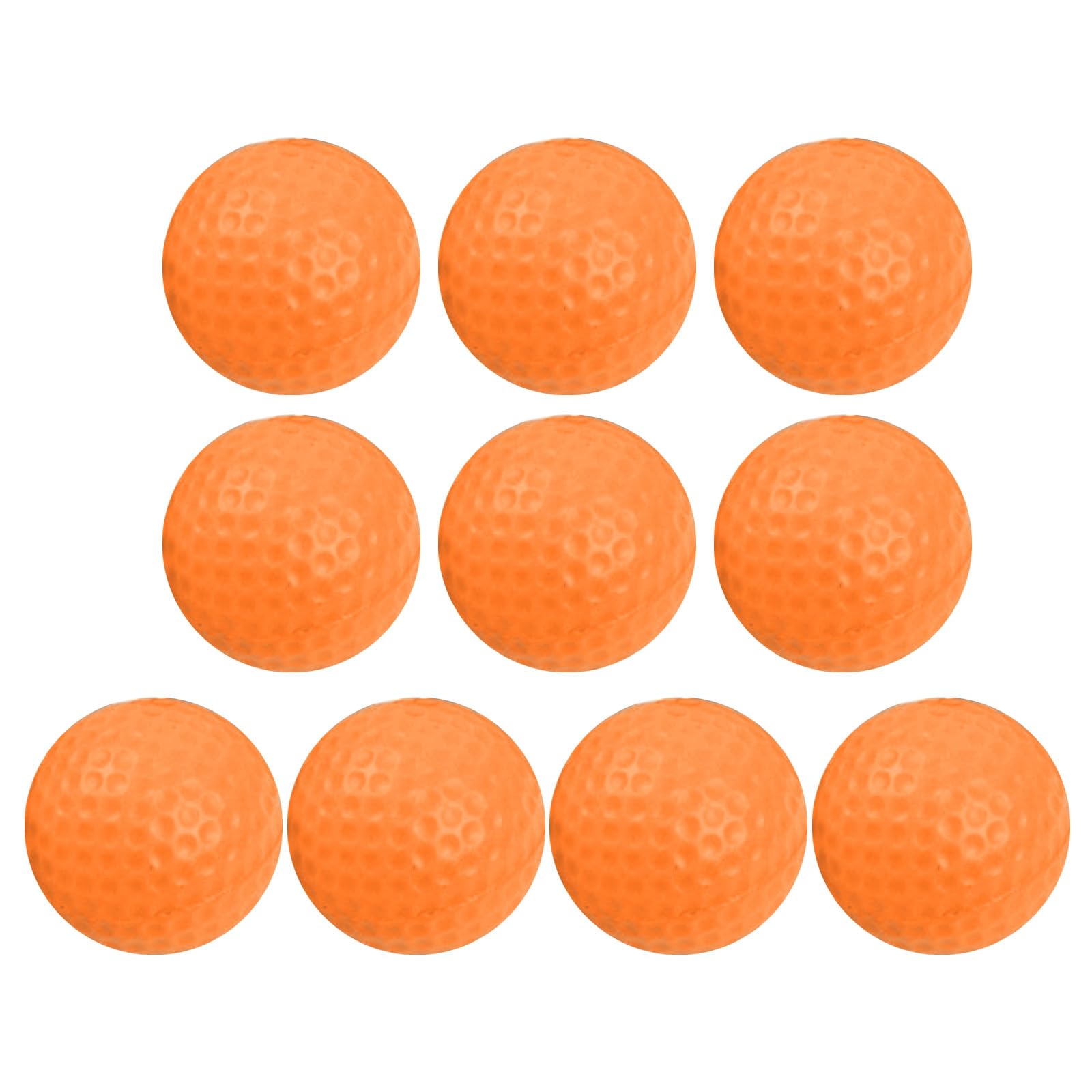 10Pcs Foams Golf Ball PU Practice Realistic Feel Long Lasting Limited Flight Practice for Backyard Pu Foams Golf Soft Golfs