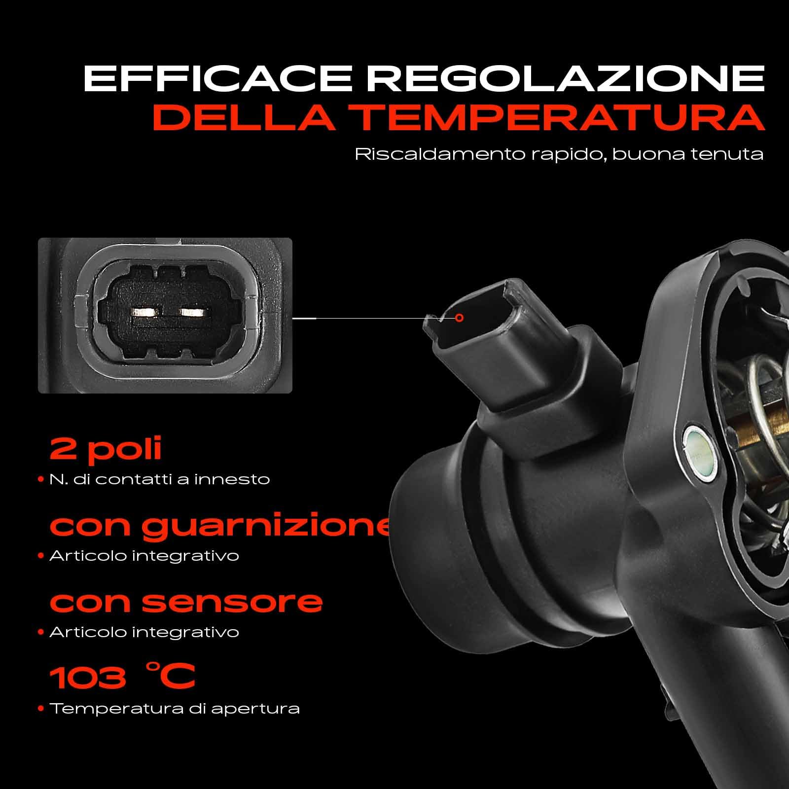 Termostato refrigerante alloggiamento per Cruze Astra Corsa Insignia Meriva Zafira 2009-2020 55579010