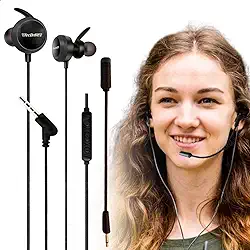 Fone De Ouvido Gamer In-ear Com Microfone Flexível Ajustável Removível L26 Preto Aula Online Ead Compatível Com Celular Pc Console Notebook Jogos Online Musica Podcast