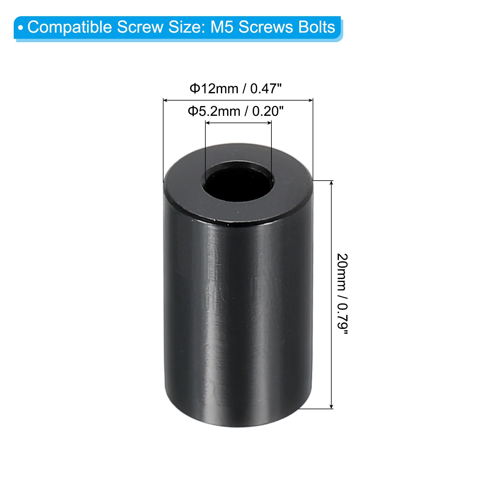 PATIKIL M5 Aluminum Spacers - Image 2