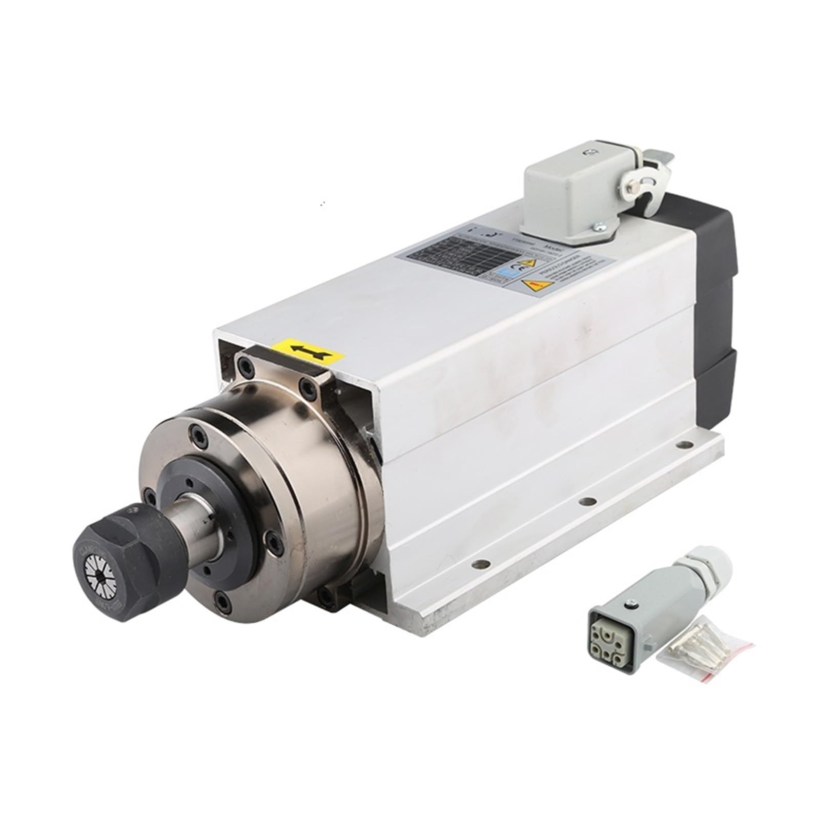 Spindle motor 2.2kw Air-Cooled Spindle Motor 220V 380v ER20 Chuck 300Hz Mount Motor Woodworking Milling And Grinding(2.2kw 220V ER20)