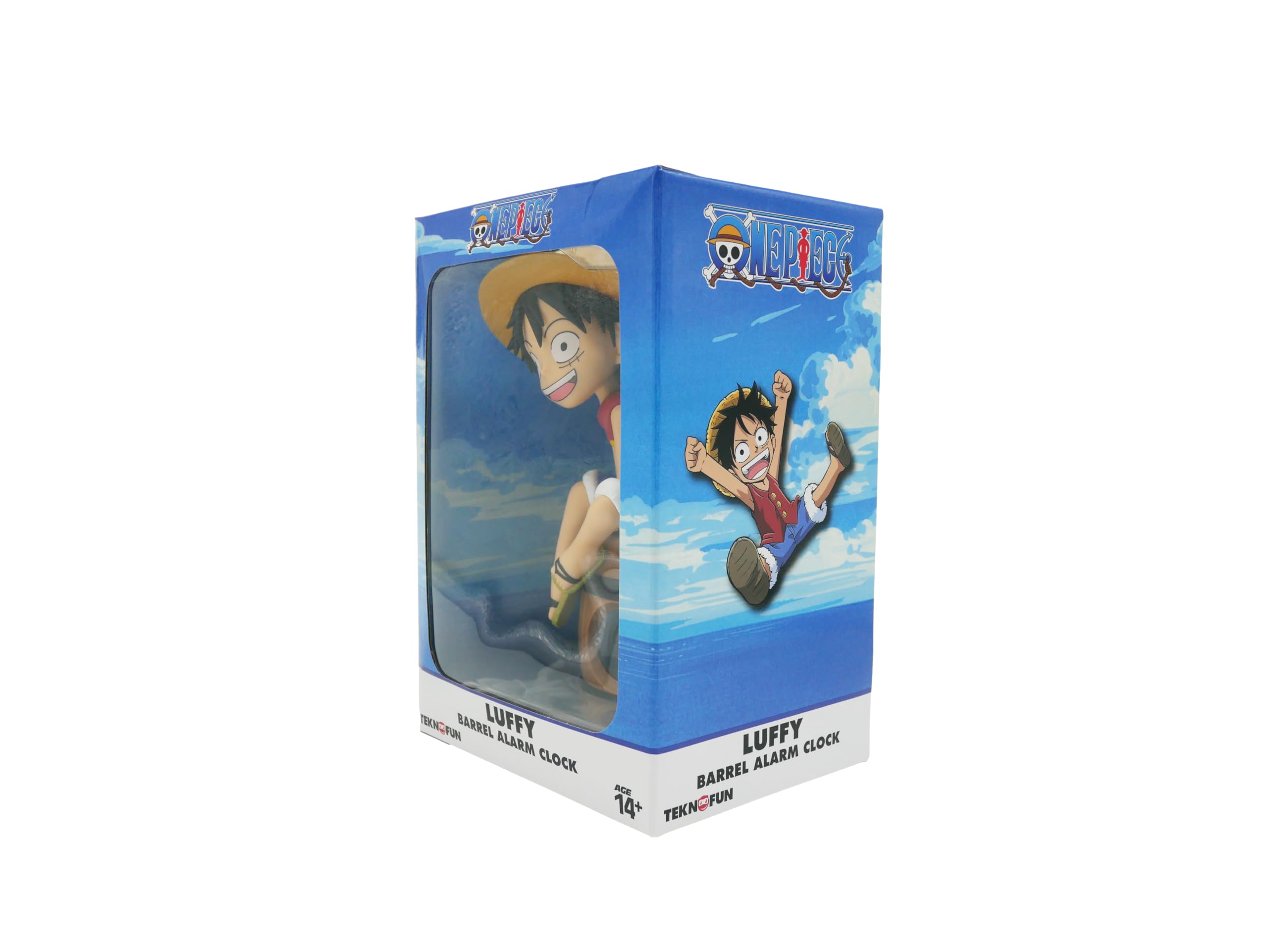 Teknofun - Licencia Oficial One Piece - Despertador Barril Luffy OP Despertador con Figura - 811644
