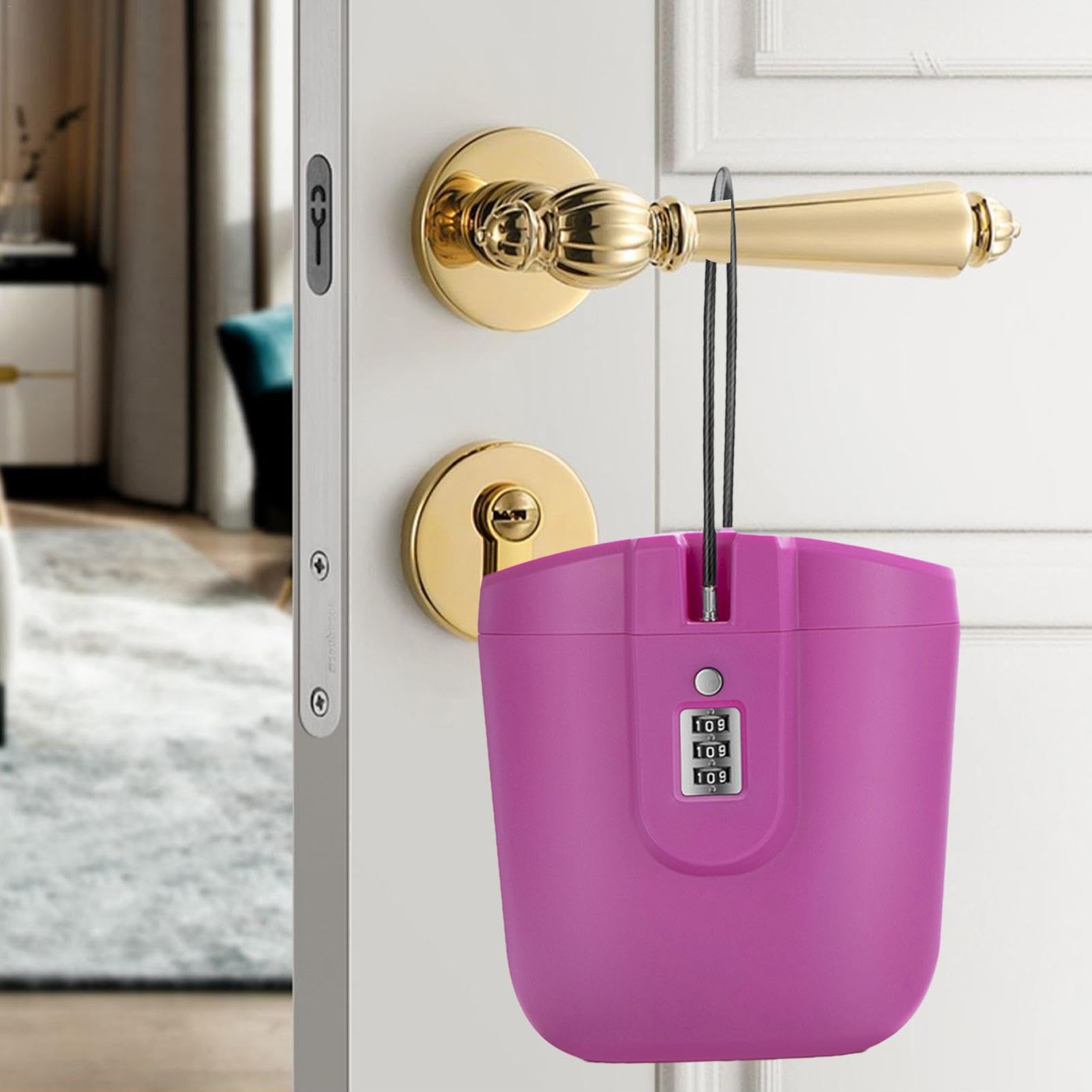 Beach Lock Box, Casella di serratura a chiave impermeabile, Caso di sicurezza portatile, Scatola di blocco con codice combinato, Scatola di serratura di grande capacità 2L, Scatola di sicurezza da