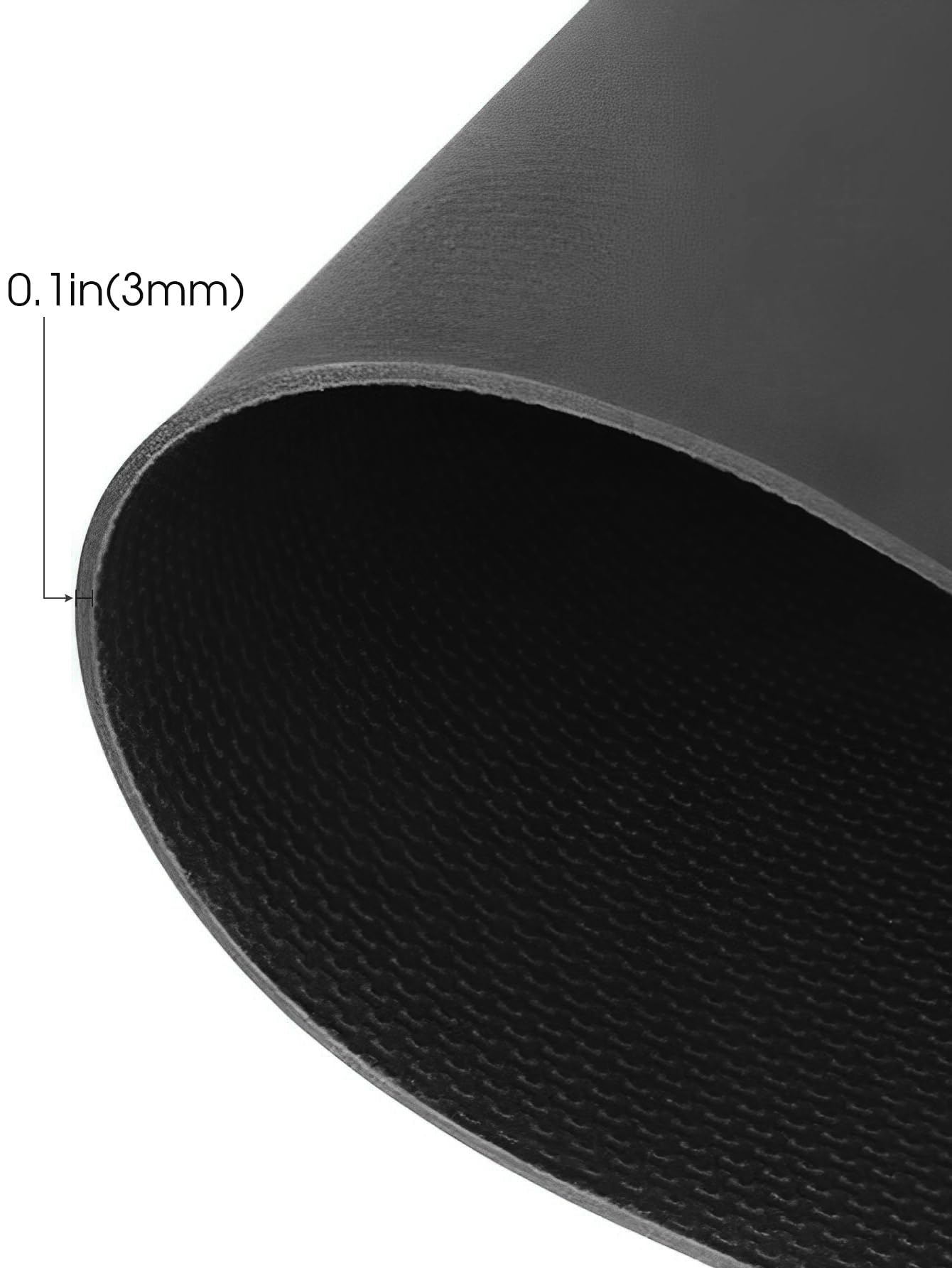 LULUWA Yoga Mat For Women Men, Classic Yoga Mat Non-Slip Portable 6mm Thick EVA Mat For Fitness Yoga Pilates Workout Camping Travel (Black