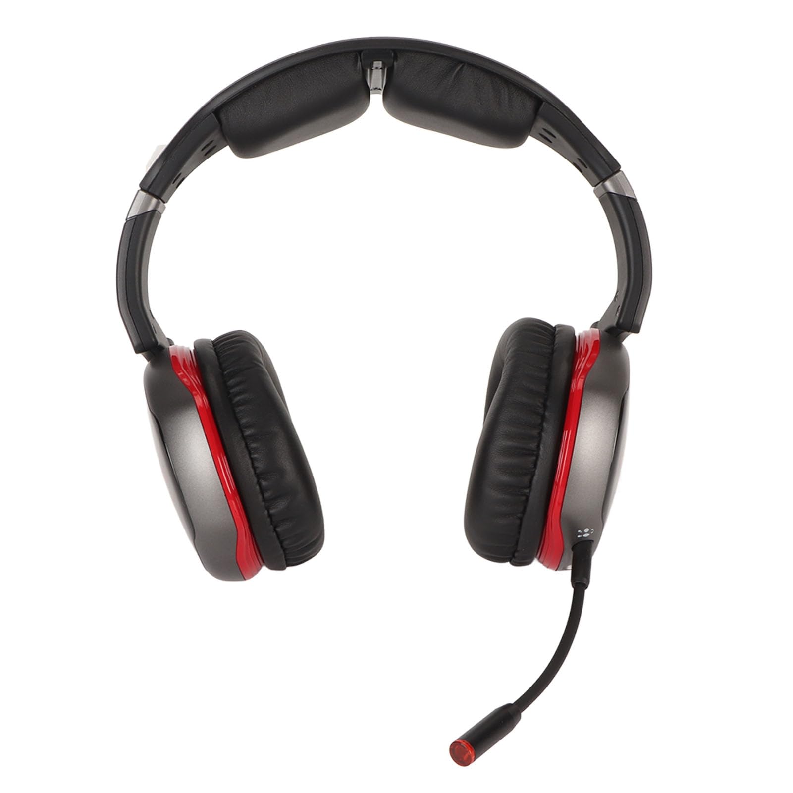 Cuffie da Gioco per PC Cuffie Wireless con Surround Virtuale 7.1 2.4G, Microfono con Cancellazione del Rumore, Plug and Play per Giocatori, Batteria da 1000 MAh