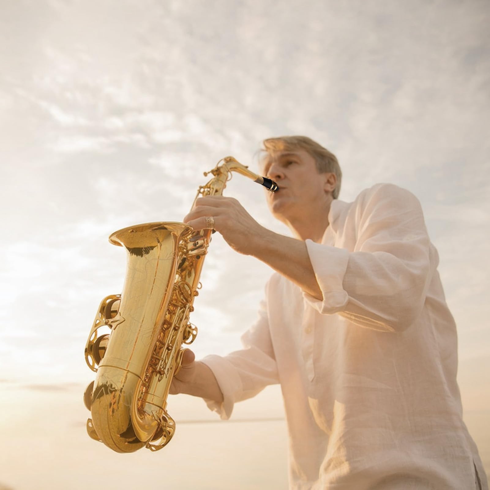 Naroote Sassofono Contralto, Sassofon Studentesco e Lacca Piatta Oro in Oro Saxor Sax Tenore con Sacchetto di Stocca