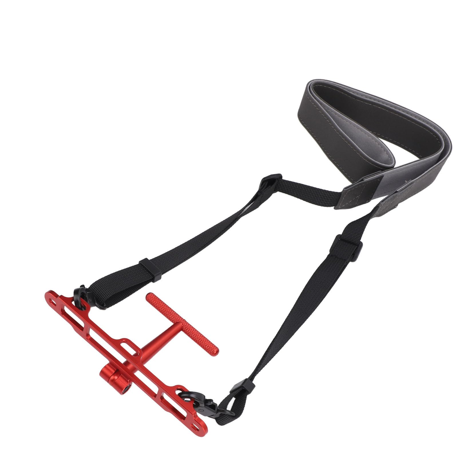 Wspornik zdalnego kontrolera drona Wielofunkcyjny uchwyt na smycz na szyję ze stopu aluminium Kompatybilny z zdalnymi kontrolerami RC 2 1 dla Mini 4 Pro Drone (Czerwony)