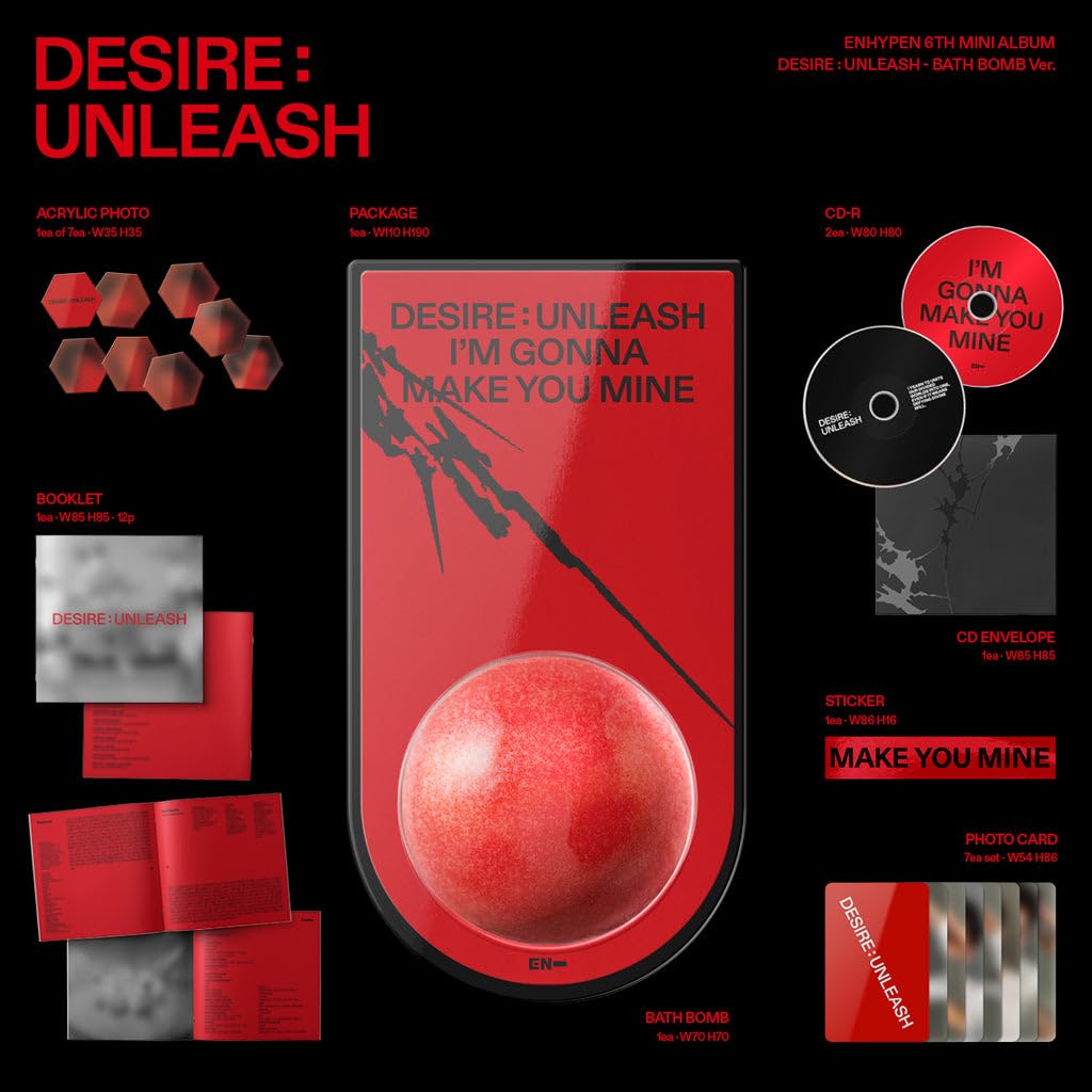 EN-HYPEN DESIRE : UNLEASH [Bath Bomb Ver.] 6th Mini Album : Amazon