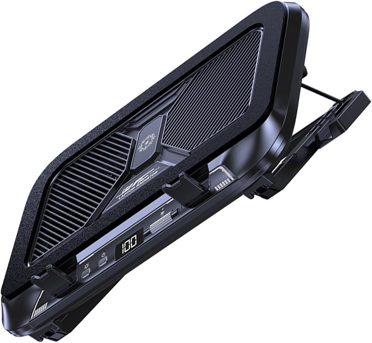 Laptop Cooling Double Fan Laptop Lighting Quiet Fan 100 Speed Adjustable for Notebook Accessories Fast