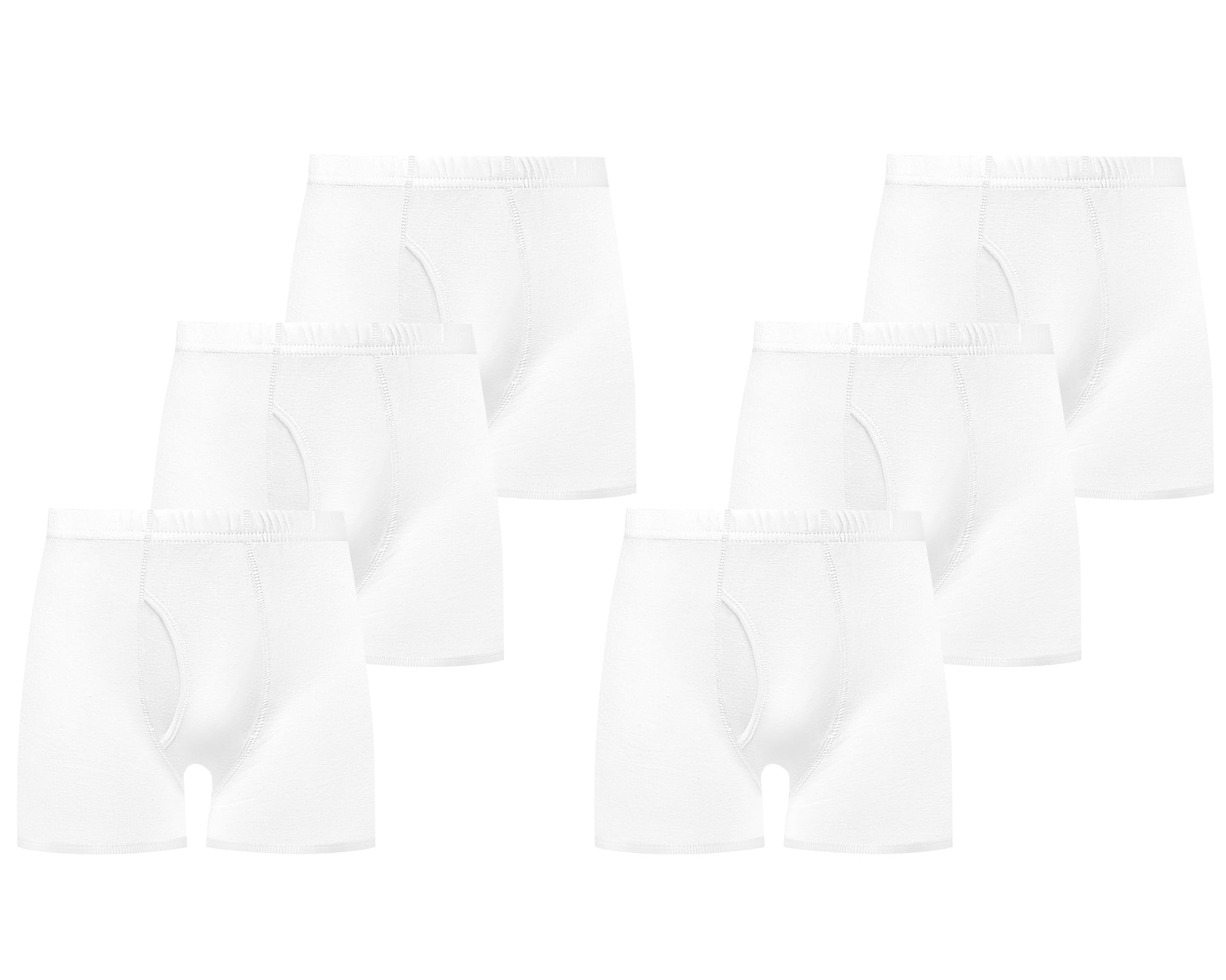 Mens Classic Fit Boxer White pack of 6