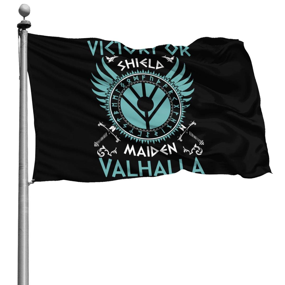 dfgjfgjdfj Victory OR Valhalla Shield - Military Flags Veteran Flag Vintage Flag 3x5 Ft