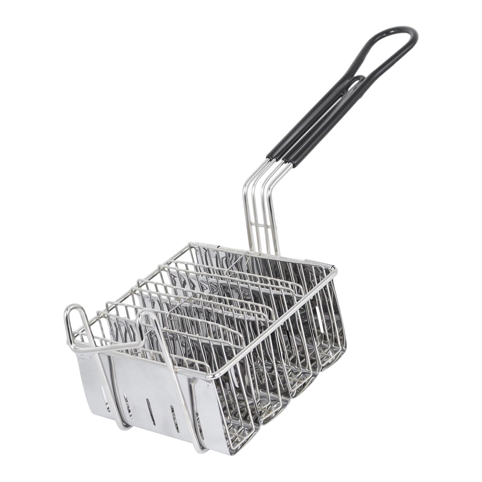 Qisuw 4 Section Curved Frying Basket Ideal for Wraps Vegetables and Snacks Design Nonstick Enchilada Basket