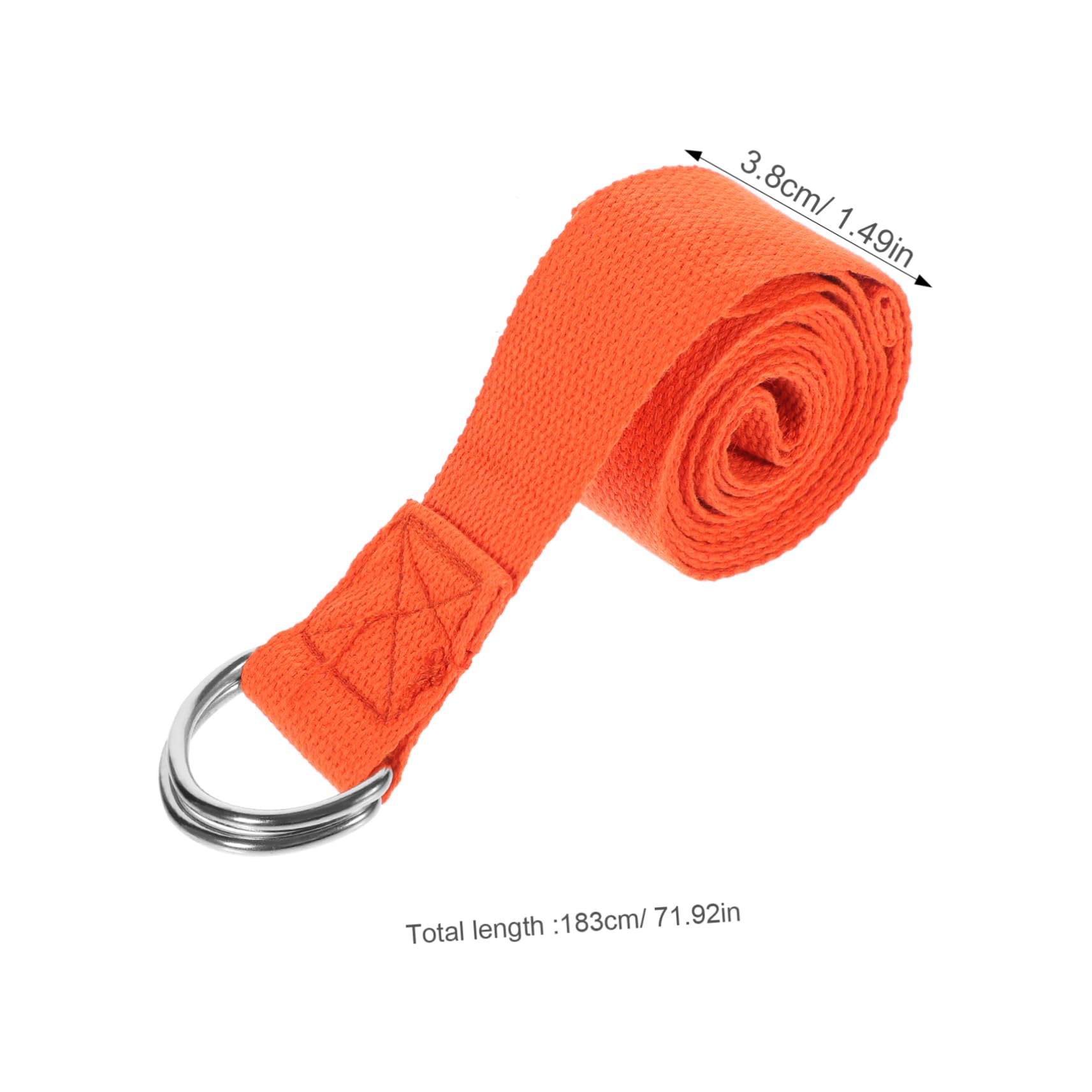 Mipcase Resistance Exercise Band Yoga Stretching Strap Inelastic Yoga Band for Hip Back Arm Leg Stretching