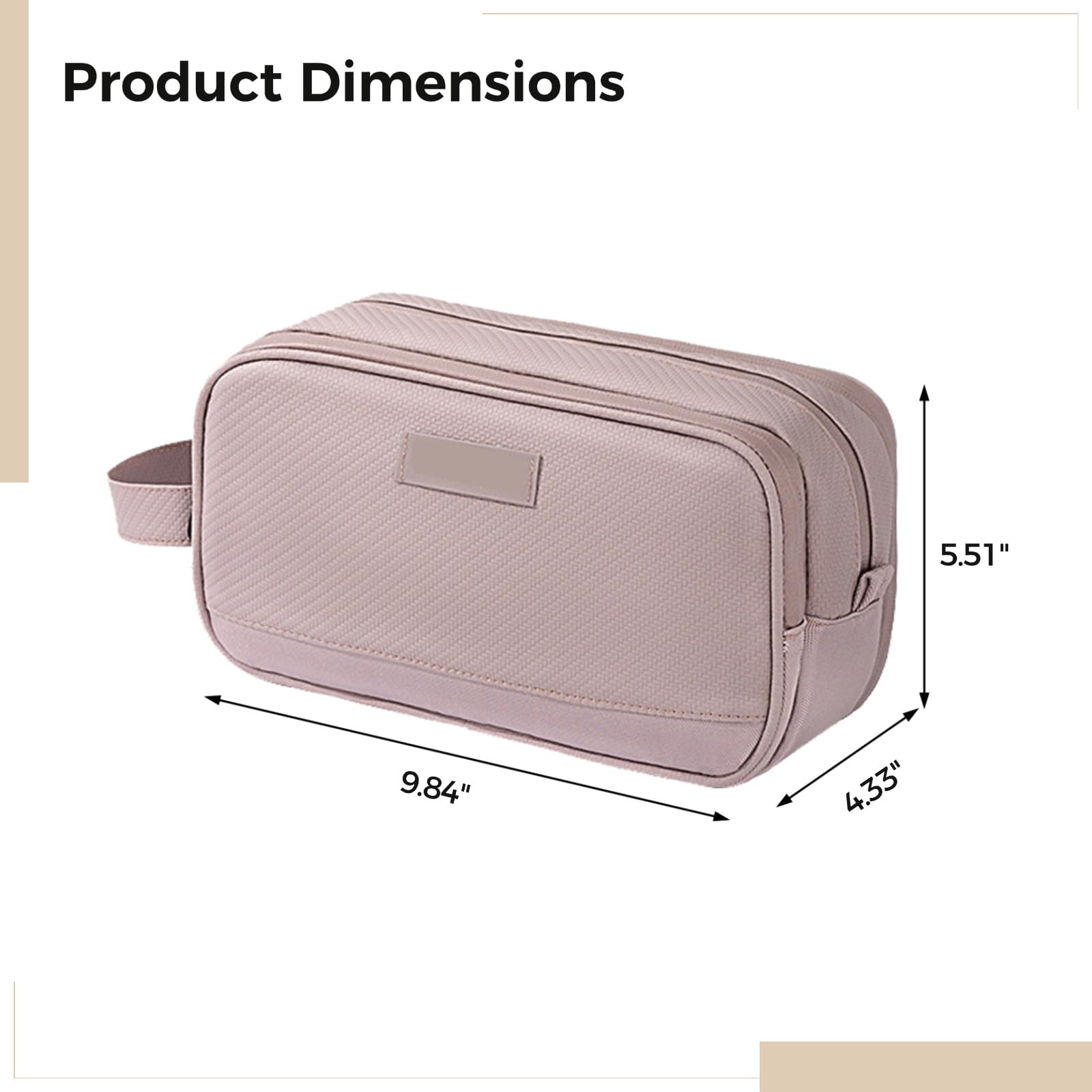Juego de 3 bolsas de aseo de viaje para hombres, bolsa de aseo impermeable con separación en seco y húmedo, diseño de múltiples compartimentos para organización, portátil en negro, gris y rosa
