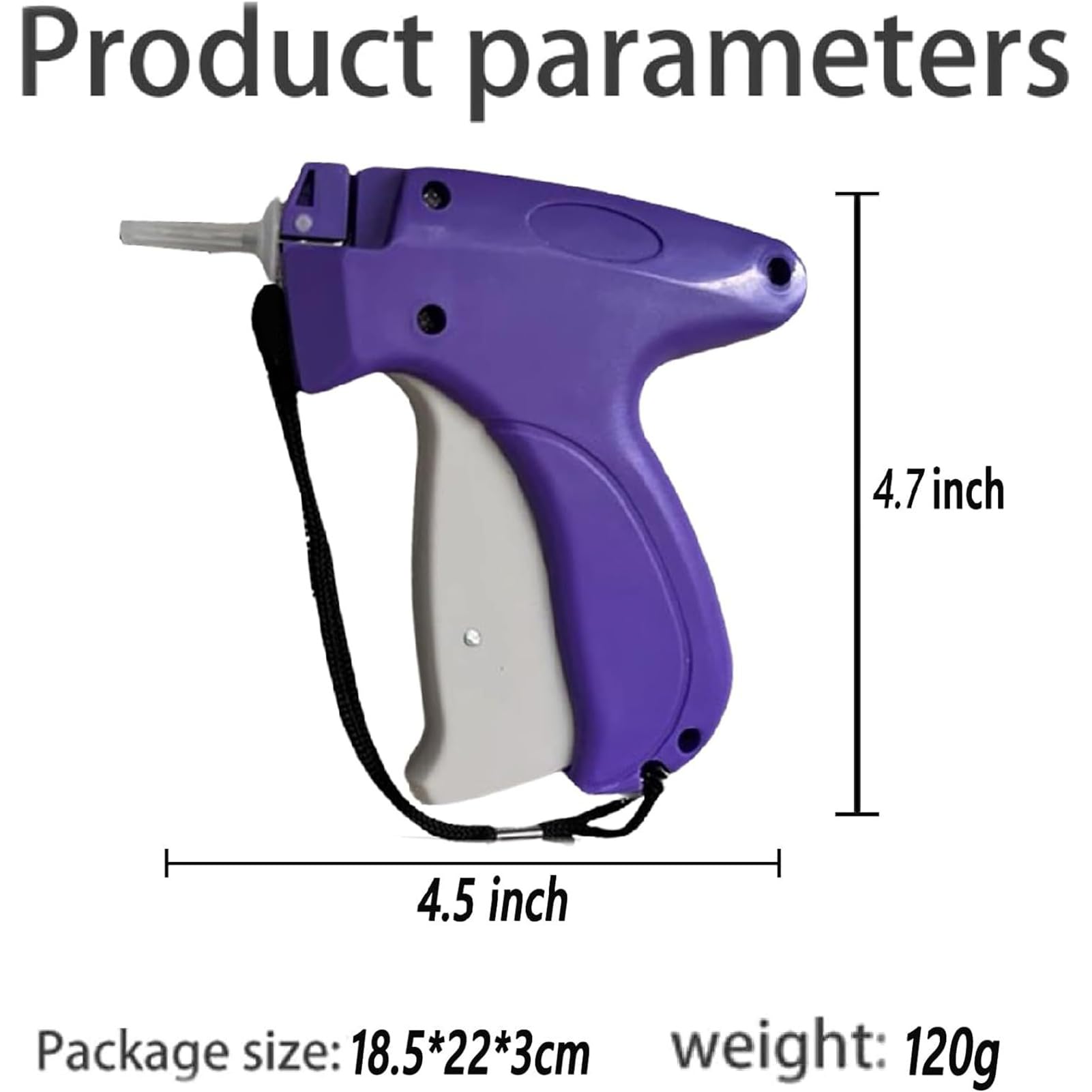 Stitchy Schnelles Fixiergerät für Kleidung, Handnähmaschine Stitchy Quick Clothing Fixer, Stitchy Pistole Quilt Tackerpistole, Mikro Stichpistole, Mikro Tagging-Stichwerkzeug für Kleidung (Schwarz)