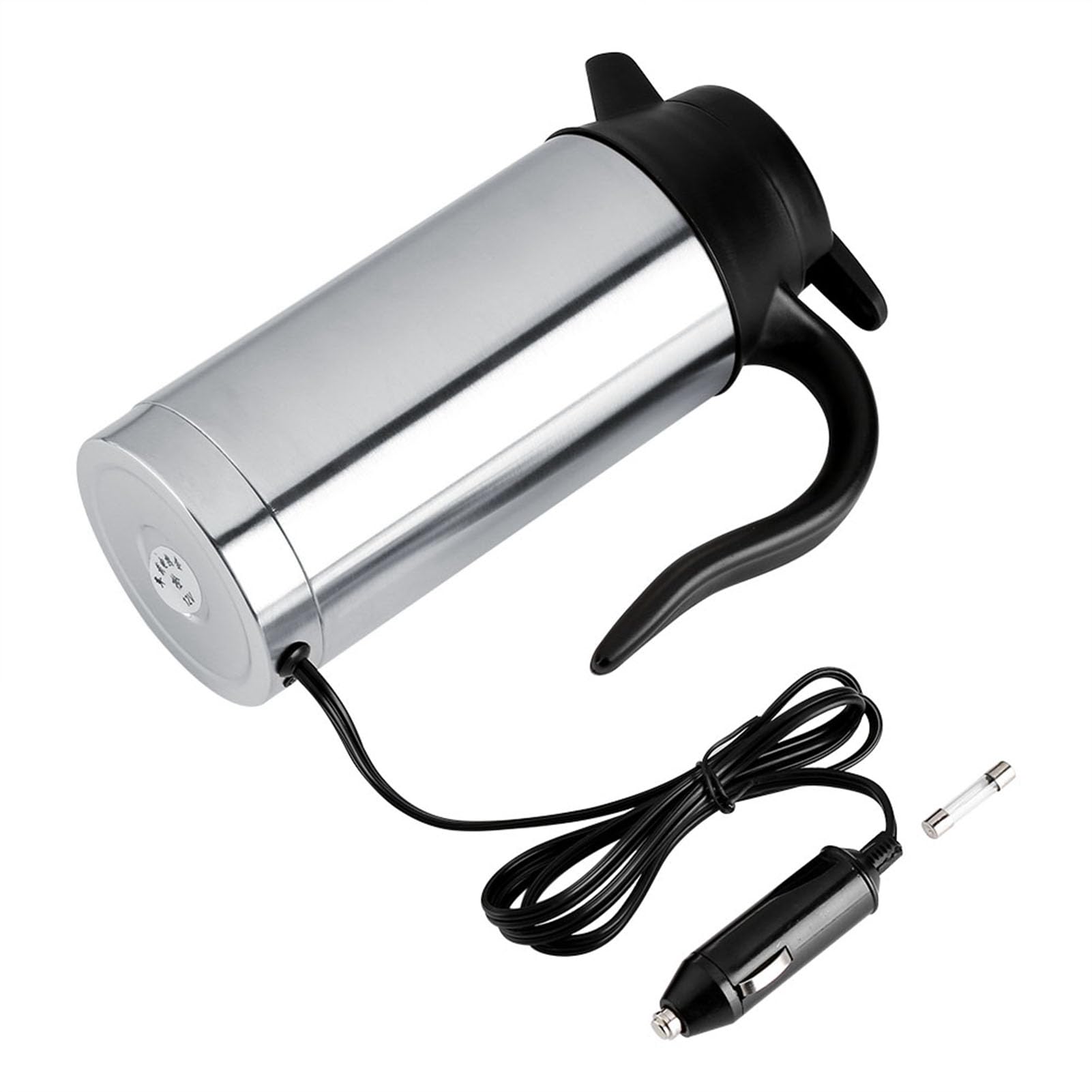 Dioche Hervidor Eléctrico de Acero Inoxidable de 12 Voltios Ho12V 750 Ml, Taza Calefactora para Automóvil, Portátil, Adecuada para Agua Caliente, té y Bebidas