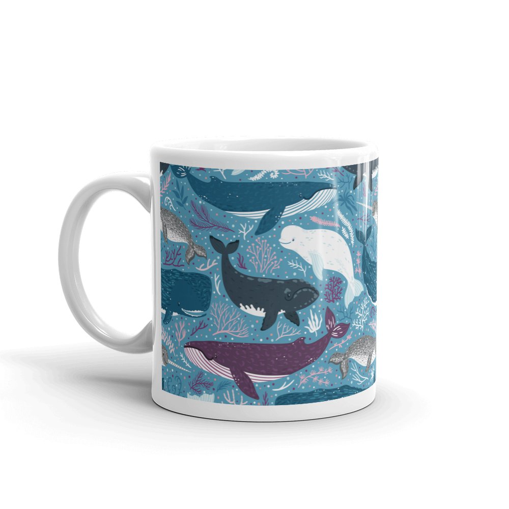 Whale Underwater Reef Surf Diving Gift 10oz Coffee Tea Mug #8167