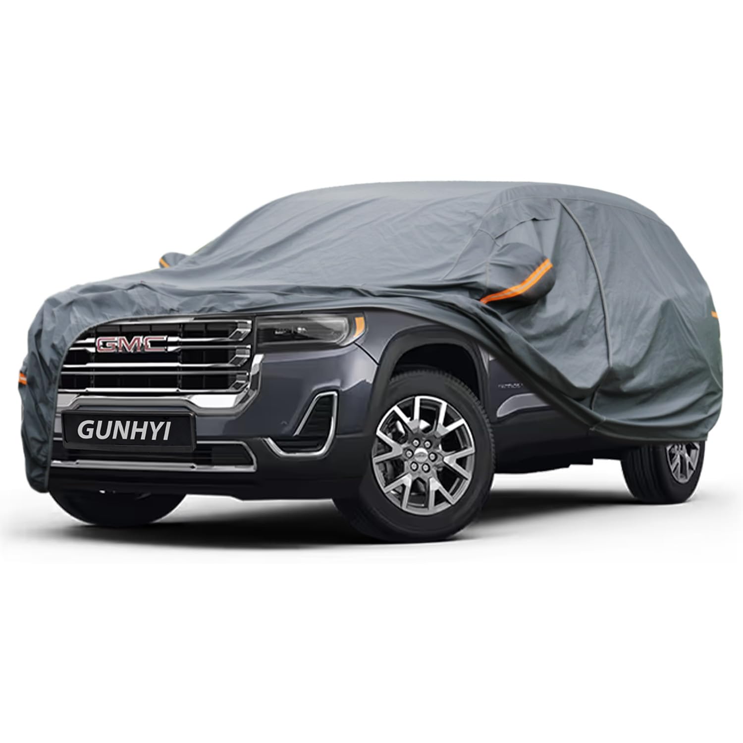 GUNHYI Premium Car Cover Custom Fit GMC Acadia, 16 Layers Heavy Duty Car Cover Waterproof All Weather with Zipper Door for Sun Rain Snow Dust Uv Protection