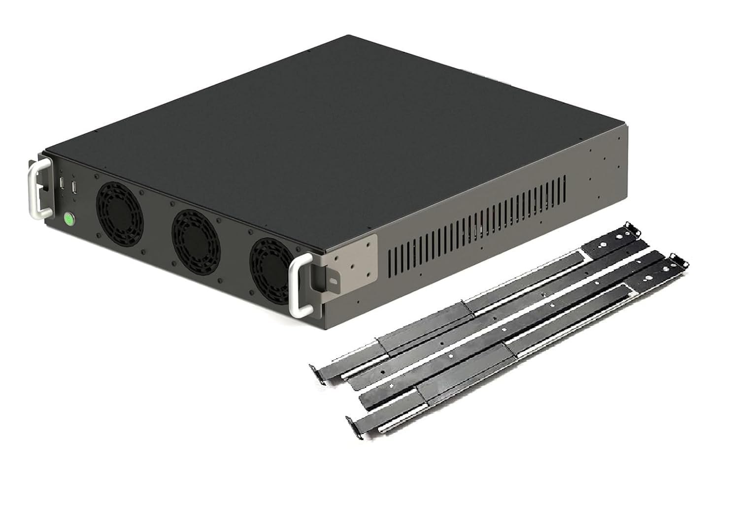 XtremeMiner 2U Rack Mount Server Case for ATX Motherboard and GPU EM-2UATX with Telescopic Rail Mount kit-picture-12