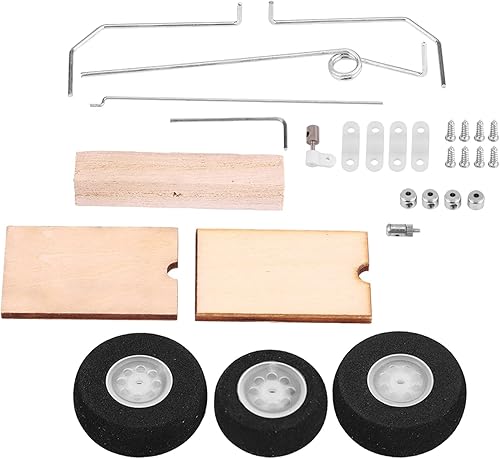 Dilwe Tren de aterrizaje, KT DIY Ala Fija Modelo Avión Tren de Aterrizaje Rueda Universal Conjunto de Accesorios RC