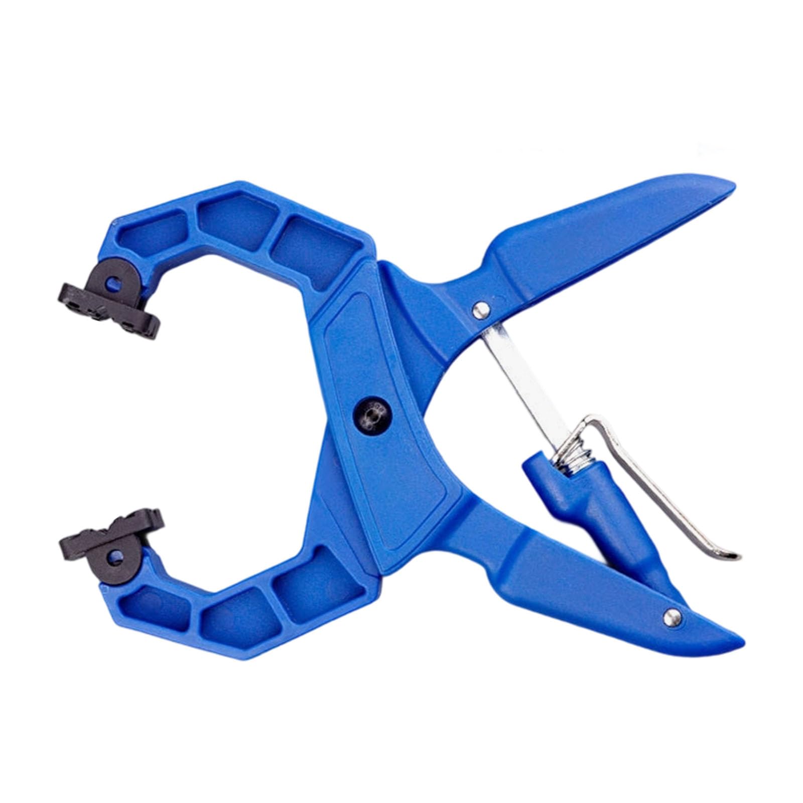 Jazuaiao 1218 Blue Workshop Clamp Featuring Single Touch Release Technology And None Marring Pads For Delicate Materials Handling Antislip Industrial Clamping Tool