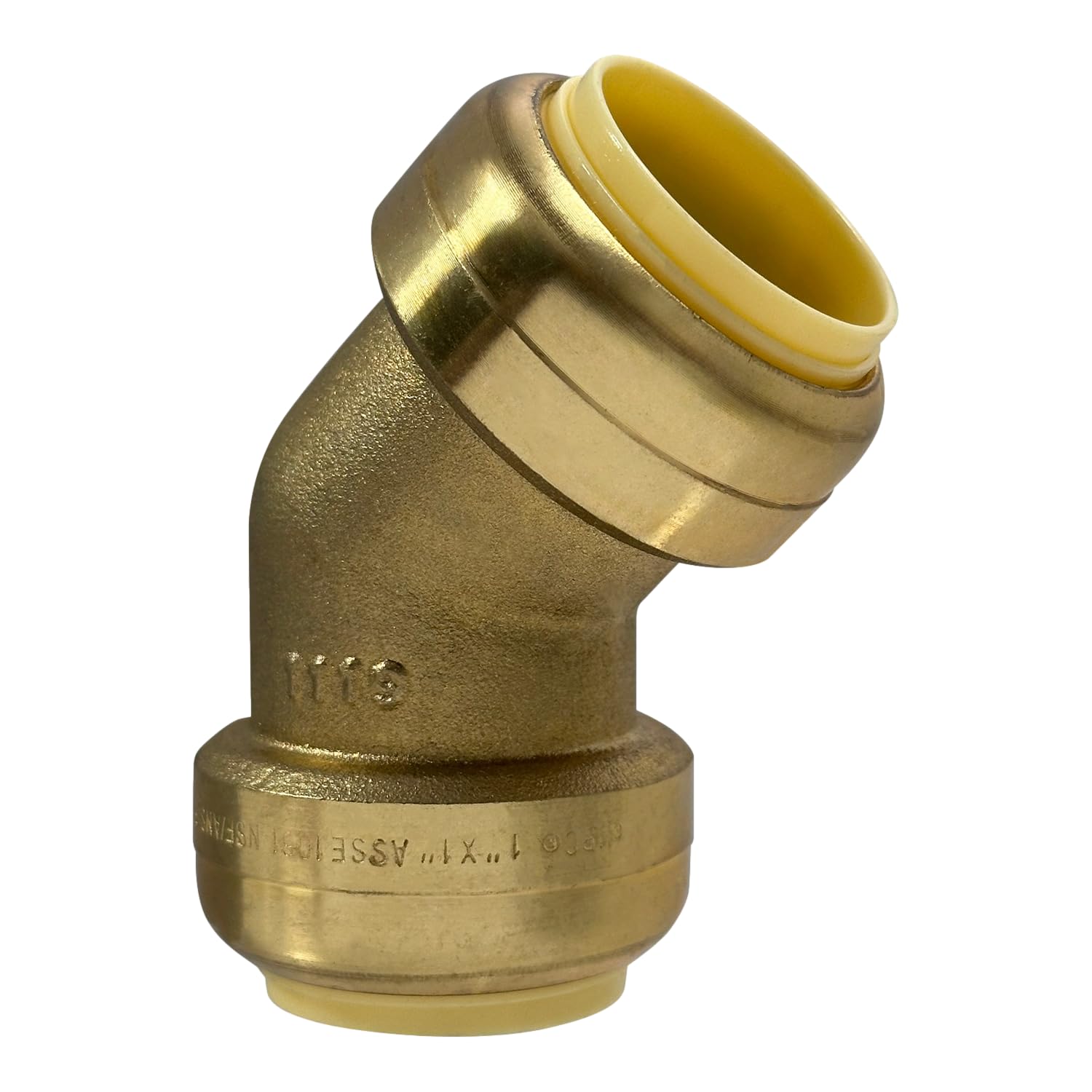 XFITTING Push Fit 1 Inch x 1 Inch Push Fit 45 Degree Elbow, 27-5-6=2XX, 2 Pieces