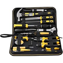 Homeowner Tool Set General Household Hand Tool Kit, Outdoors Portable Cloth Bag Storage Designdesign for Work Home Camping