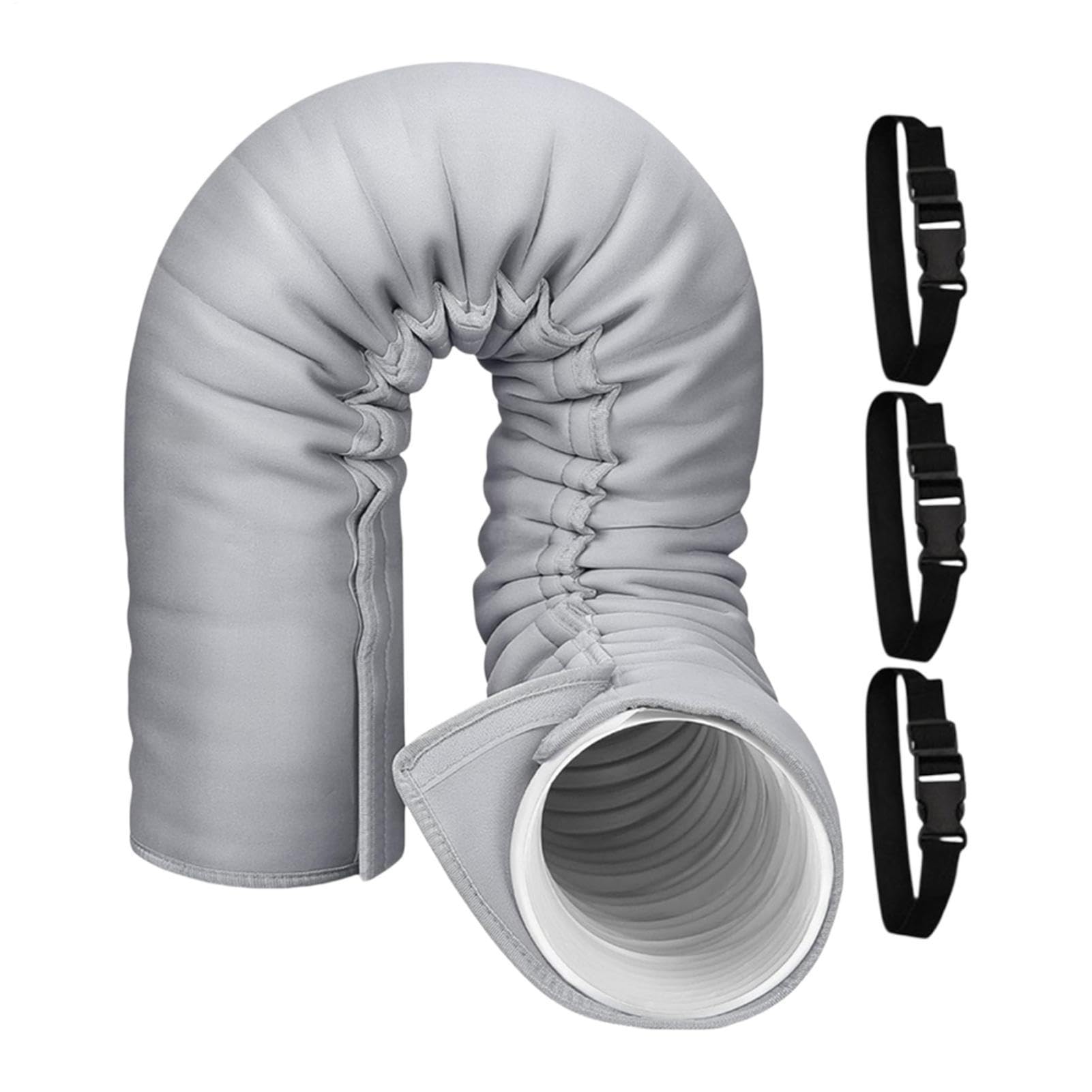 Aislante Portátil Para Manguera De AC,Envoltura Portátil Aislante Con 3 Correas Ajustables | Envoltura Para Manguera AC | Para Invierno Interior Ventana Oficina