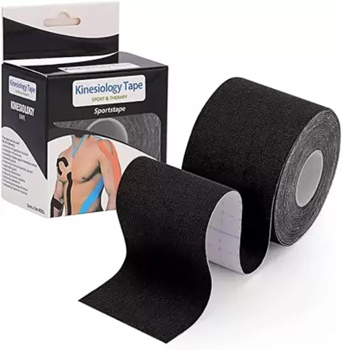 D-fix Kinesiology Tape For Physiotherapy Kinesio Tape For Sports Injury Pain Relief Muscle Tape For Shoulder, Wings, Arms, Ankle K Taping Waterproof Athletic Tape For Pain Support(5m X 5Cm)Multicolor