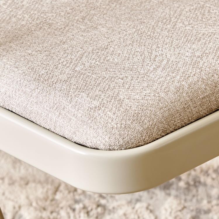 Image of Home Centre | Russel Fabric Folding Chair | Metal Frame, for Home | Beige | 6 Months Warranty