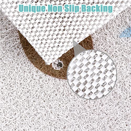 Shower Mat Bath Mat Non Slip Anti Mould Bathroom Bath Mat for Inside Bath Soft PVC Loofah Shower Mat for Inside Shower with Excellent Permeability - Image 3