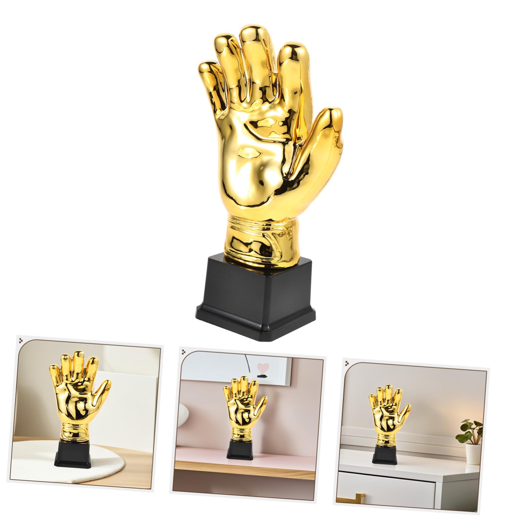 SUPVOX Guanto d'oro Calcio per Portiere in Plastica Premio Decorativo per Competizioni Scolastiche E Campionati Amatoriali