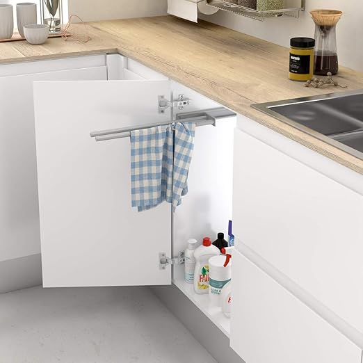 Casaenorden - Soporte extraíble de Aluminio para paños y Toallas - Toallero extraíble - Colgador de Toallas y paños de Cocina, 465