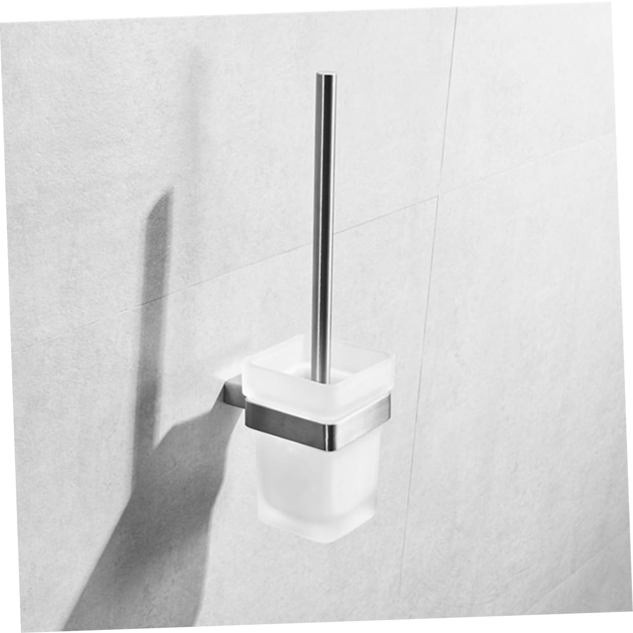 Portaescobillas de Acero Inoxidable 304 Ahorro de Espacio para Montaje en Pared Set Accesorios Baño Soporte Cepillo Dientes y Vaso de Cristal de Baño en Casa o Hotel