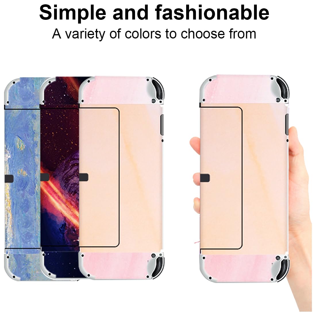 Vinilo para consola Switch/Joycon/Dock/Grip,Película para Nintendo Switch,Piel protectora adhesiva para la consola OLED de Nintendo Switch,Las pegatinas son adecuadas para Nintendo Switch