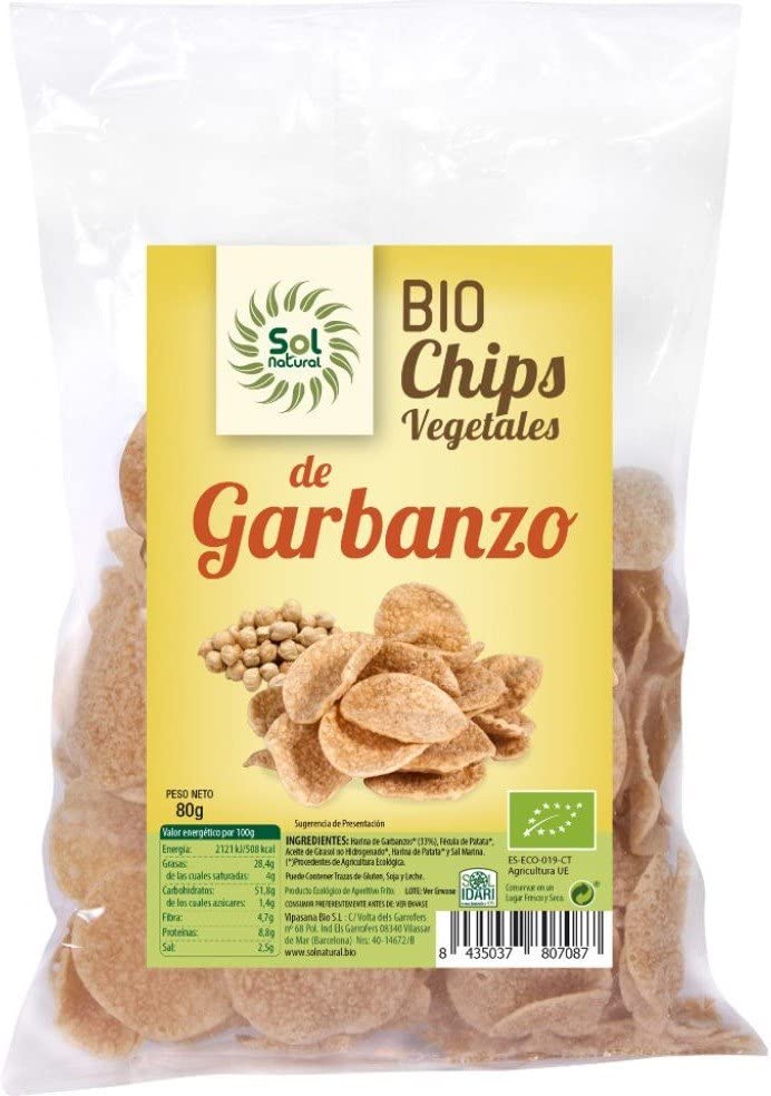 Solnatural Chips De Garbanzo Bio 80 G, No Aplicable