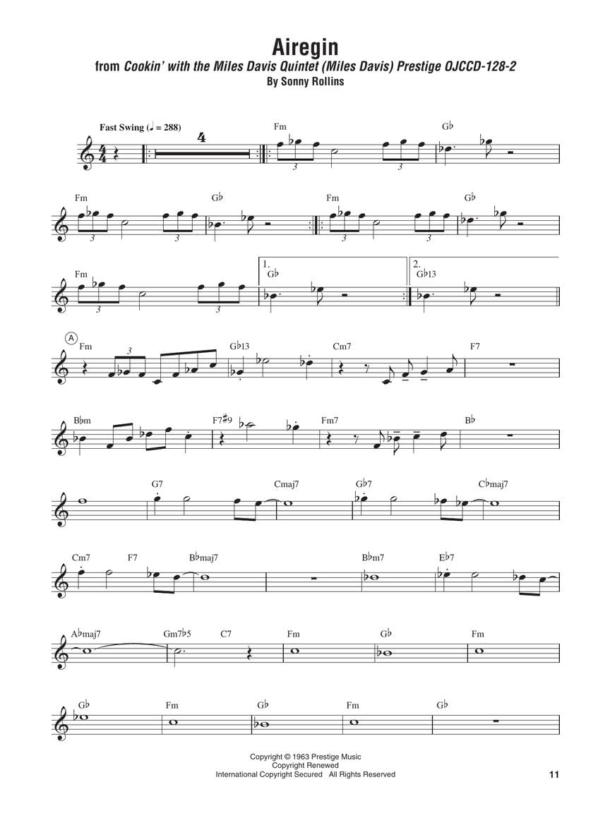 John Coltrane - Omnibook. Instruments en Do.