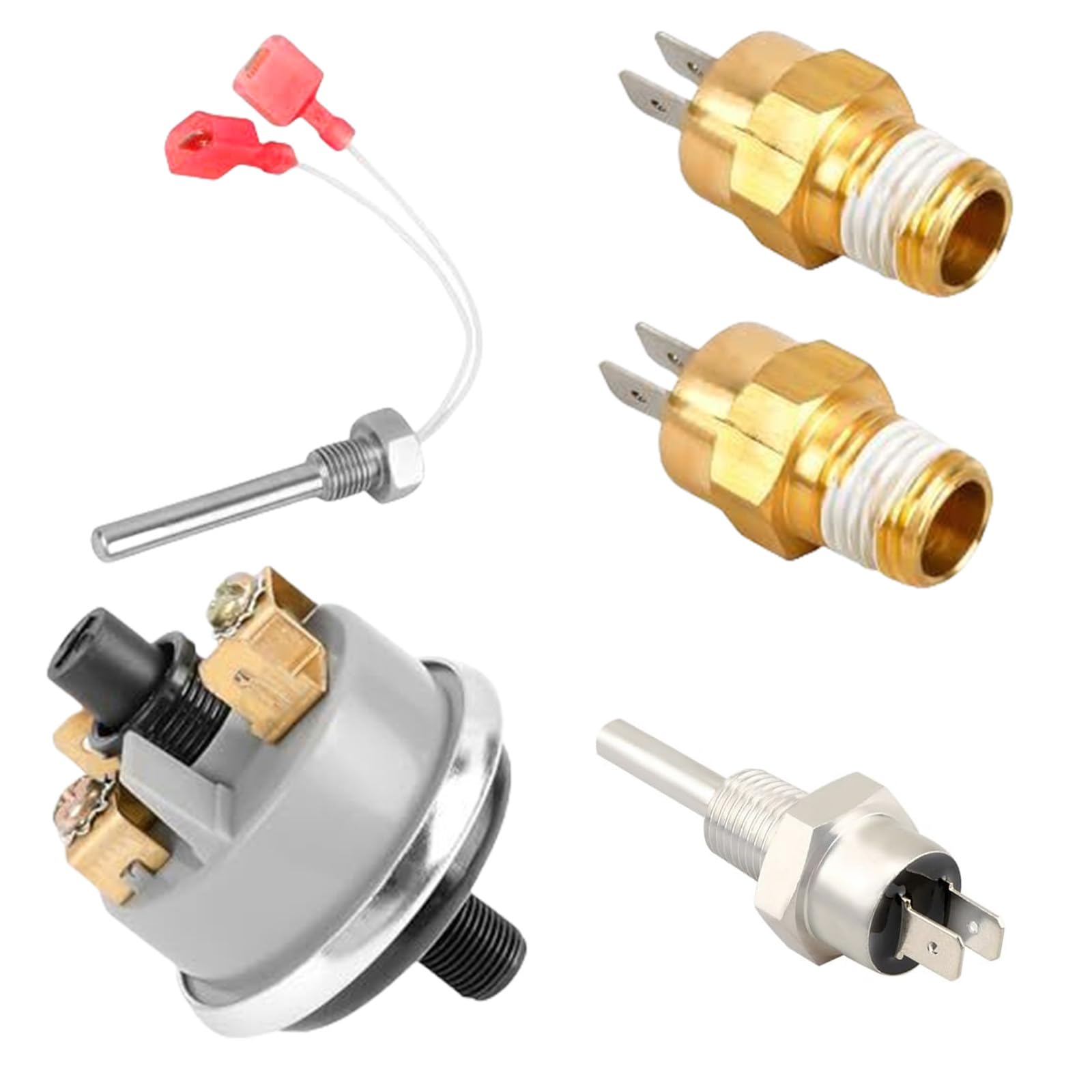 CUNZJIA Effective Swimming Pool Heater Repair Set with Seals, Connectors, and Thermostat Switches for Maintenance