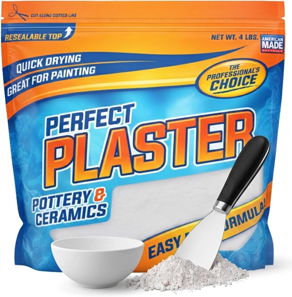 Perfect Plaster for Pottery &amp; Ceramic Slip Casting Molds, 4 lb Bag