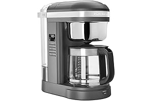 KitchenAid KCM1209DG Drip No Plastic Coffee Maker, 12 Cup, Matte Grey