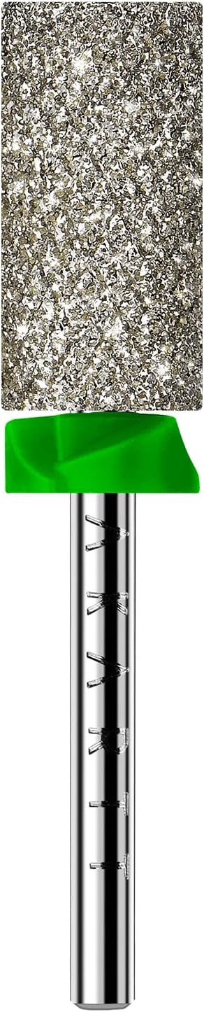 MakarttNail Drill Bits, Large Barrel Carbide Diamond Sanding Bit for Gel Nails Polish Remove, Upgrade Drill Tips with Cross Teeth and Dust-Proof Ring for Manicure Salon Shaping, C #80 Grit