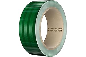 Reflective Tape, 2 Inch x 30 Feet - Safety Green Tape Self-Adhesive...