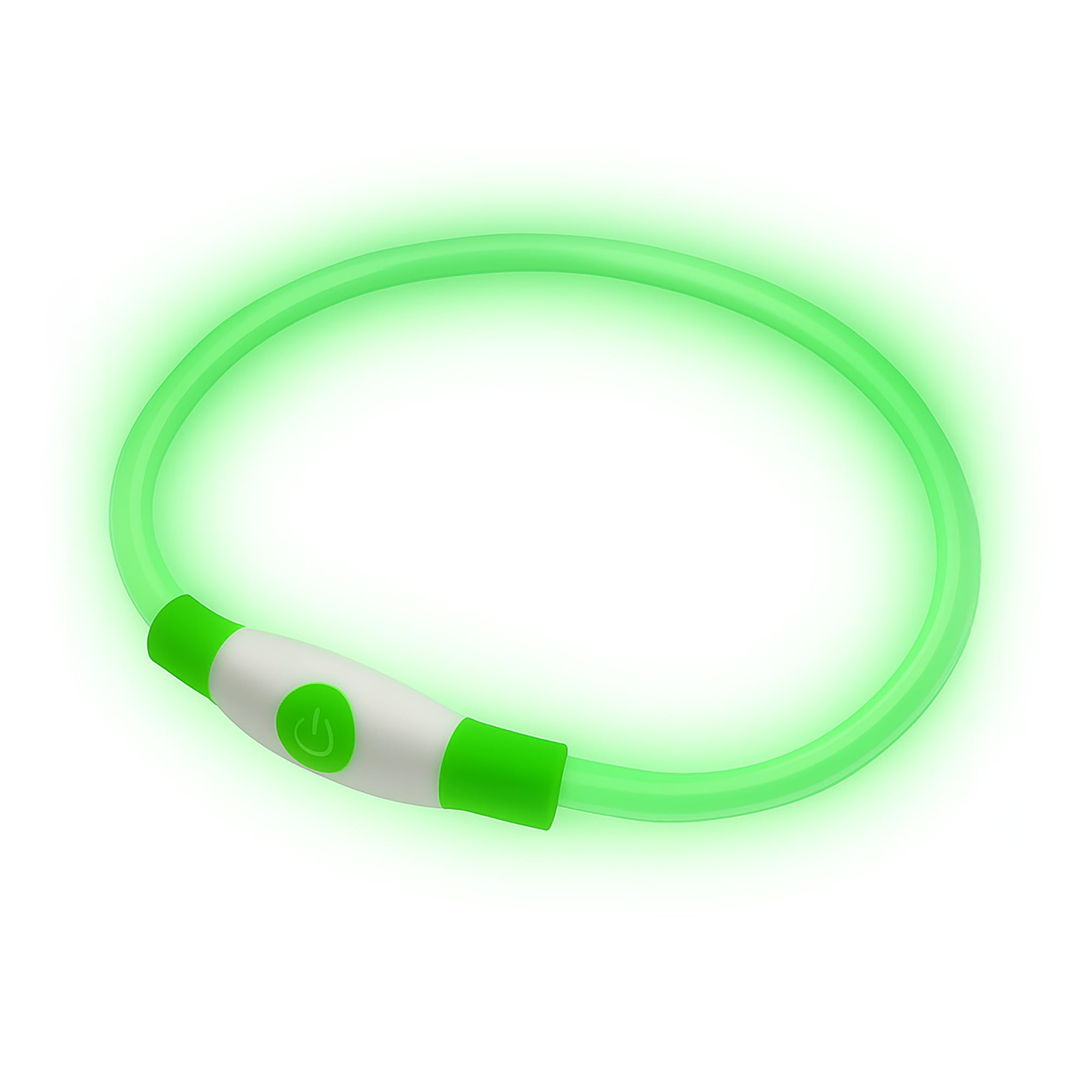 PetSol LED Dog Collar USB Rechargeable Flashing Light Safety Collar for Dogs, Cats & Puppies - Fashionable Glow in the Dark Design to keep your Pets Safe